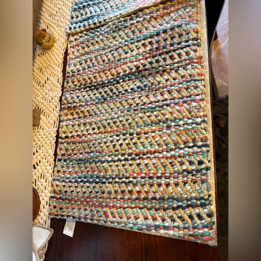 Multicolor weaved design place mats set of 6 - Picture 2 of 6